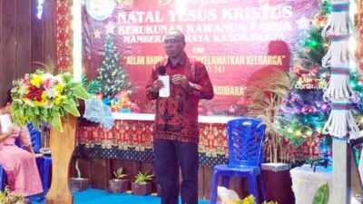 Di Natal IKK Mamberamo Raya, Bupati Robby Apresiasi Kontribusi Warga Kawanua