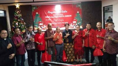 Pesan dan Ajakan di Momen Natal Keluarga Besar PDIP Kota Ambon