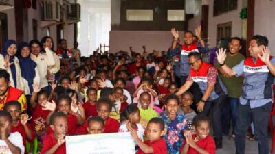 Pertamina Pamalu Berbagi dg anak yatim