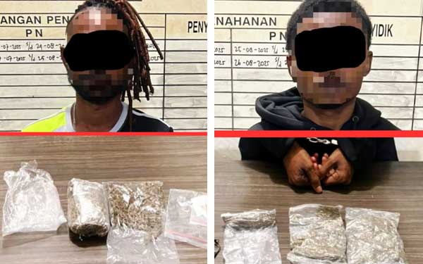 Polresta JPR Kota Ungkap 2 Kasus Narkoba di Pel JPR