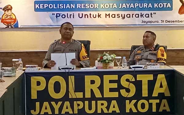 Polresta Jayapura Kota Rilis Kamtibmas Akhir 2025
