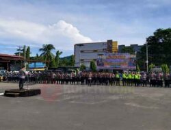 Polresta Sorong Kota Apel Gelar Pasukan Pengamanan Nataru 2025-2026