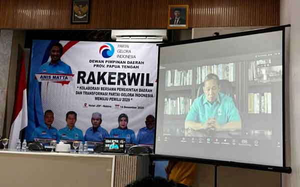 Rakerwil Partai Gelora Papua Tegah