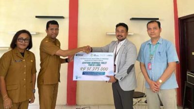 Bandara PTM Ambon Bantu Perbaikan Toilet