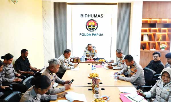 Bid Humas Polda Papua Gelar Sosialisasi DIPA 2026, Ini Arahan Kombes Pol Cahyo 1 Bidhumas Polda Pap Sos DIPA2026