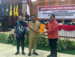 DPRD Maluku Terima Penyerahan 2 Dokumen Ranperda, Salah Satu Soal OPD Provinsi