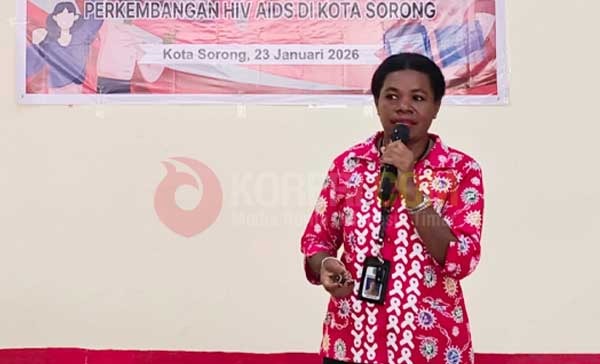 Jeny Isir, Sekretaris Komisi Penanggulangan AIDS (KPA) kota Sorong/Foto: Suzan