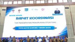 Wali Kota Sorong Buka Rakor TPPS 2025, Targetkan Stunting Turun 3 IMG 20260121 081303