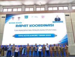 Wali Kota Sorong Buka Rakor TPPS 2025, Targetkan Stunting Turun