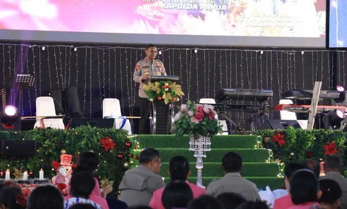 Kapolda Papua Natal Bersama 2025