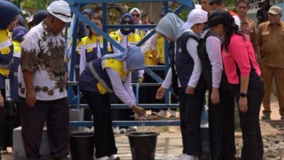 Kolaborasi Pertamina-KemenESDM-SERUNI KMP Buka Akses Air Bersih di Kp Tambat Merauke 26 Pertamina Sumur Air Bersih Kp Tambat Merauke