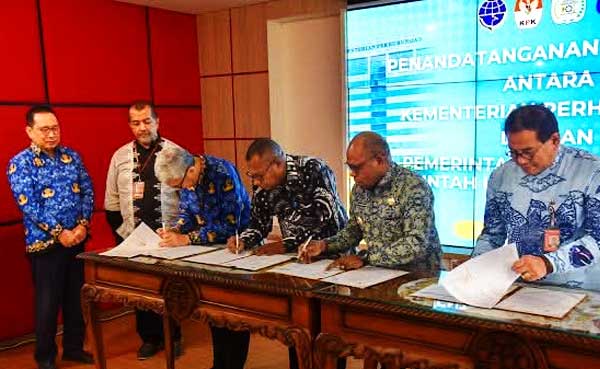 Walkot Sorong Kemenhub Teken Aset Hibah