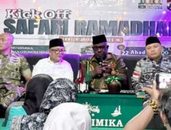 Kick Off Ramadan 1447 H: Bupati Mimika Ajak Jaga Toleransi dan Tak Saling Noda Diri