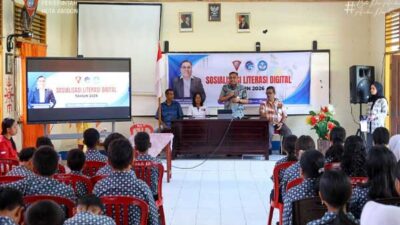 Diskominfo Sos Literasi Digital di SMP 6 Ambpn