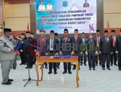 Gubernur Elisa Lantik 21 Pimpinan Tinggi Pratama Pemprov PBD, Beri Pesan Menggugah