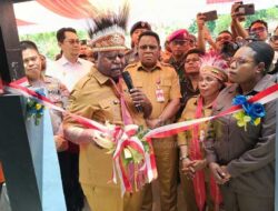 Resmi Pasar Mama Papua dan Bantu Pelaku UMKM OAP, Gubernur PBD Ingatkan Ini