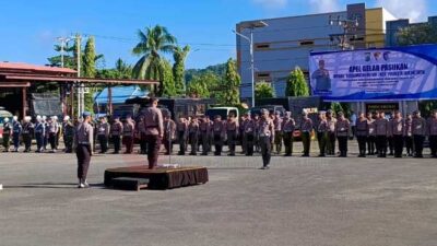 Polresta Sorong Kota Apel Gelar Pasukan Ops Keselamatan Dofior 2026