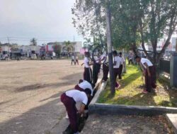 Polda PBD Gelar Jumat Bersih di Alun-Alun Aimas