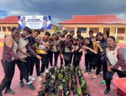 Personil Polda PBD Tanam Ratusan Pohon Dukung Ketahanan Pangan Nasional