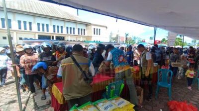 Bulog Timika Gelar GPM, Jual Beras di Bawah HET: Pastikan Stok Aman 4 Bulan