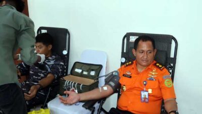 Momen HUT ke 54, Kantor SAR Ambon Gelar Giat Donor Darah 22 Kantor SAR Ambon Donor Barah HUT ke 54