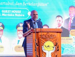 Hadiri Pelantikan HIPMI Papua Tengah 2026-2029, Wagub Deinas Tegaskan Ini