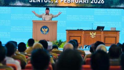 Rakornas Sentul 2026 : Presiden Dorong Swasembada Pangan dan Energi