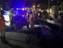 Pekerjaan Preservasi Jalan di Batu Merah Telah Berjalan