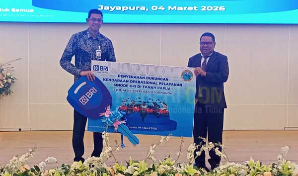 Dukung Pelayanan GKI di Tanah Papua, BRI Jayapura Serahkan 5 Unit Motor 1 BRI JPR Bantu GKI Tanah Papua 5 Motor