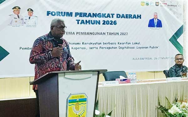 Bupati JR Ranwal RKPD 2027 Pemkab Mimika