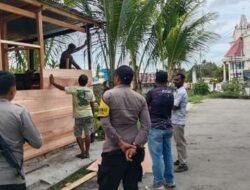 Aksi Peduli: Kapolresta Sorkot Bangun Kembali Pangkalan Ojek-Tempat Usaha Warga Lido