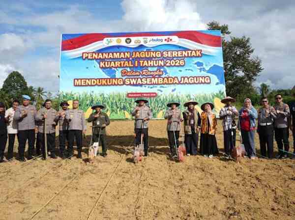 Dukung Porgram Ketahanan Pangan Nasional, Polda Papua Barat Gelar Tanam Raya di Polres Jajaran 1 IMG 20260308 WA0025