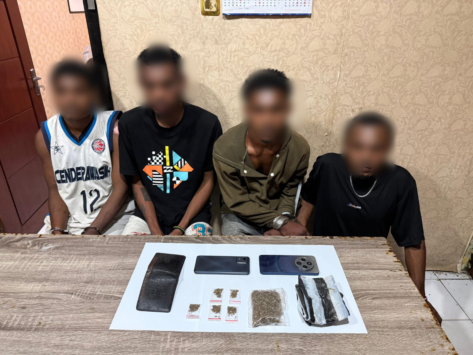 Polresta Manokwari Ungkap Peredaran Narkotika Jenis Ganja, Tangkap 4 Terduga Pelaku 1 IMG 20260312 WA0012