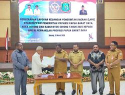 BPK Terima Dokumen LKPD Pemprov PBD, Kota dan Kabupaten Sorong Tahun 2025, Ini Harapan Gubernur