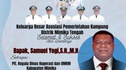 Apkam Mimika Tengah Apresiasi Bupati dan Wabup Atas Pelantikan Semuel Yogi 19 Iklan Ucap Sellamat Samuel Yogi 1
