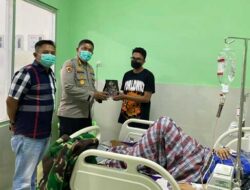 PJU Polda PBD Kunjungi Korban Penikaman Oknum Polisi