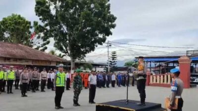 Pimpin Apel Gelar Pasukan Ketupat Mansinam 2026, Ini Penegasan Kapolresta Manokwari 25 Polresta Manokwari Apel Gelar Psaukan Mudik 2026