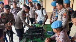 Polresta Manokwari Periksa Senpi Personel