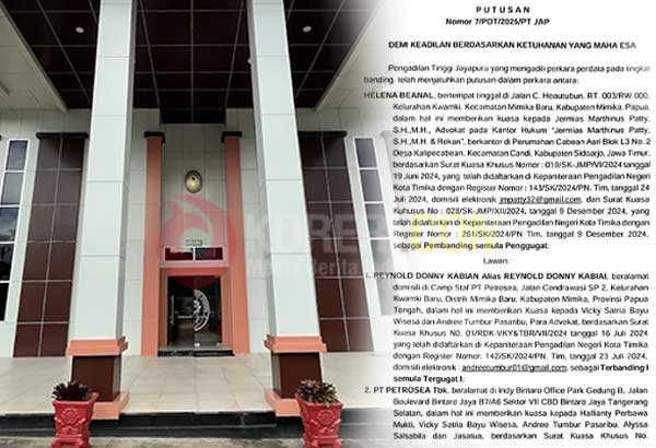 Putusan Petrosea Ilustrasi Korericom