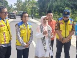 Giat Pengawasan ke Lokasi Ruas Jalan Piru-Loki, Saadiah Puji Kualitas Pekerjaan