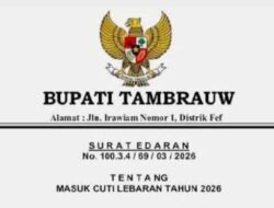 Dampak Peristiwa Bamusbama, Pemkab Tambrauw Perpanjang Masa Cuti Bersama 