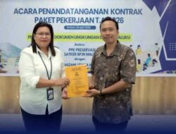BPJN Maluku Teken Kontrak Penyusunan Dokumen Lingkungan