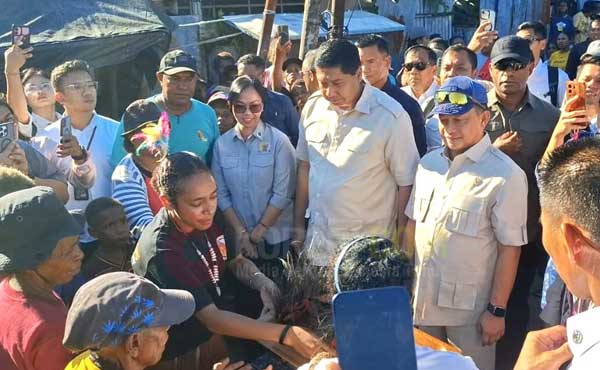 Faujia Elga Menteri Ara Mendagri di Kota Sorong