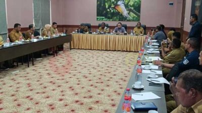 BPJS Ketenagakerjaan Sorong-Pemprov PBD Perkuat Perlindungan Pekerja Konstruksi 2026 27 Rapat Koordinasi BPJS Ketenagakerjaan Cabang Sorong bersama PemProv Papua Barat Daya di Vega Prime Hotel, Selasa (14/4/2026)/Foto : Suzan