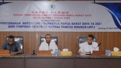 Pansus DPRP PBD Mulai Bahas LKPJ Gubernur Tahun 2025 Pekan Depan
