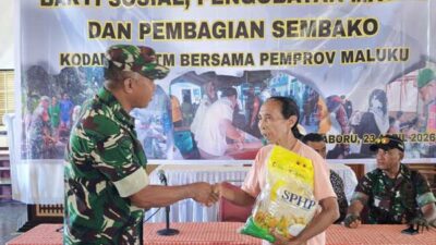 Kodim 1504 Ambon Baksos di Aboru