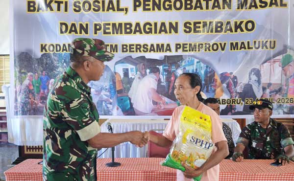 Kodim 1504 Ambon Baksos di Aboru