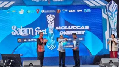 Di X Moluccas Digifest 2026, Wali Kota Ambon Terima Launching Zona Pembayaran Digital 30 Pemkot Ambon X Moluccass Digifest 2026