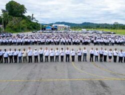 Pemprov Papua Tengah Gelar Apel Gabungan, Begini Pesan Penting Gubernur