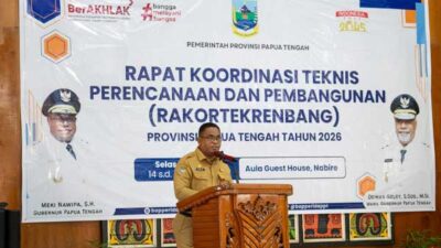 Pemprov Papua Tengah gelar RAKORTEREMBANG 2026, Gubernur Tekankan Ini 31 Pemprov PT gelar RAKORTEREMBANG 2026